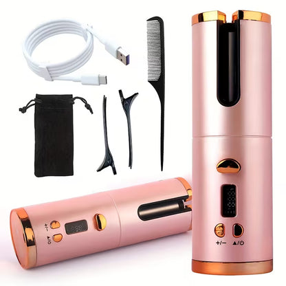 Automatic Wireless Hair Curler – USB Rechargeable, Portable Styling Tool🪻