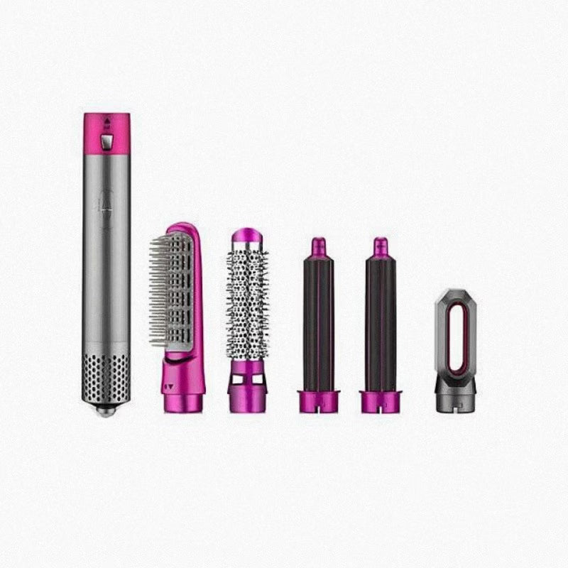 5-in-1 Hot Air Brush Styler – Auto Curling, Straightening, Volumizing Tool🪻