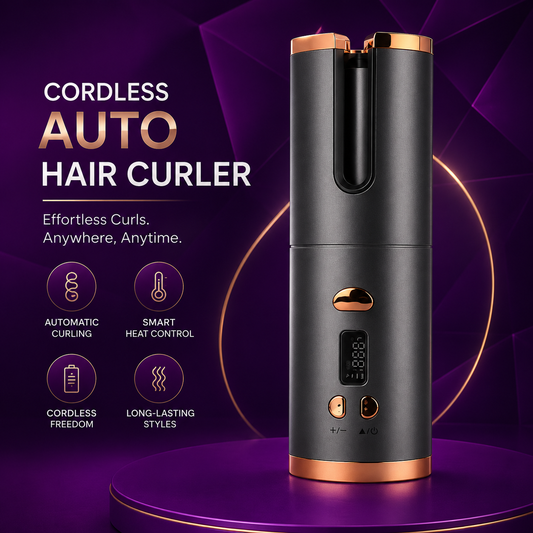 Automatic Wireless Hair Curler – USB Rechargeable, Portable Styling Tool🪻
