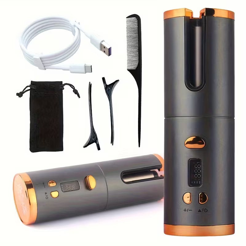 Automatic Wireless Hair Curler – USB Rechargeable, Portable Styling Tool🪻
