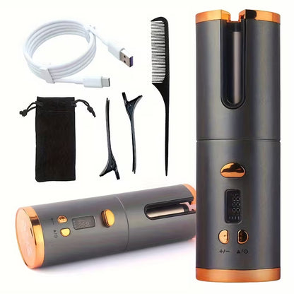Automatic Wireless Hair Curler – USB Rechargeable, Portable Styling Tool🪻