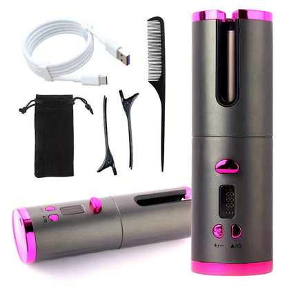 Automatic Wireless Hair Curler – USB Rechargeable, Portable Styling Tool🪻